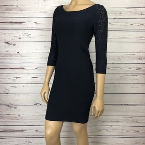 Arden B. Dress Stretch Ribbed Cut Out Back Mini